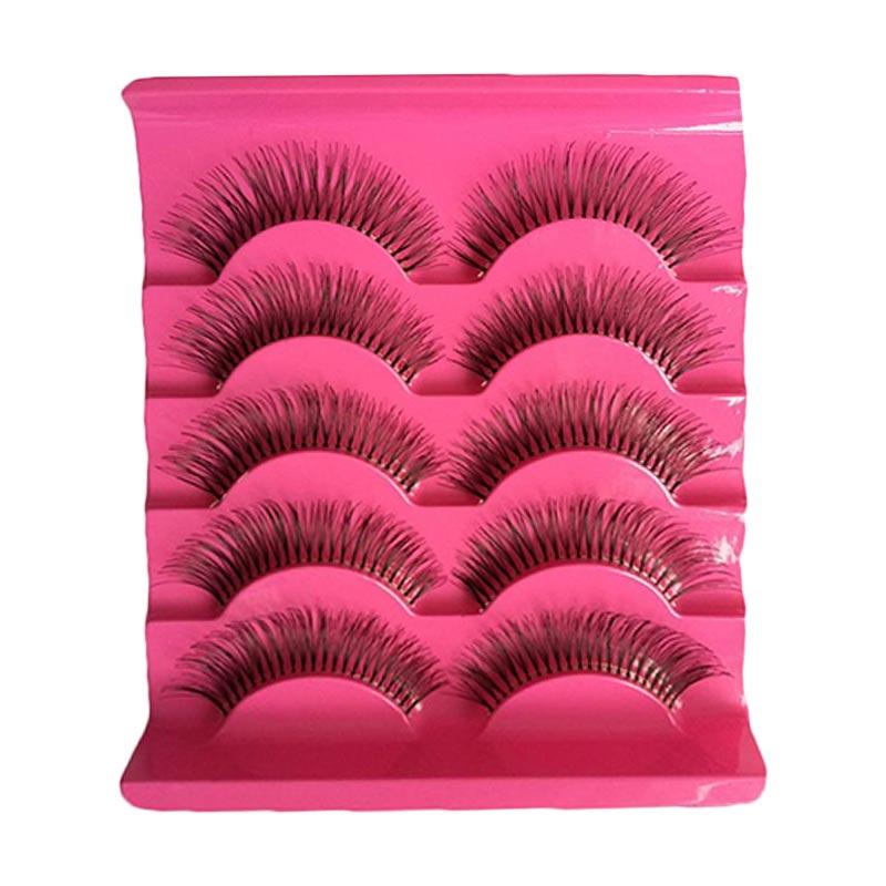 Jual Bluelans 3D Natural Long Fake Eyelashes [5 Pairs