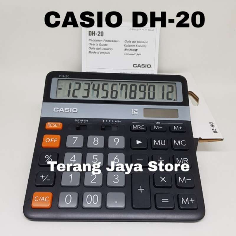 Jual Gratis Ongkir Kalkulator Desktop Casio Dh20 Calculator 12 Digit