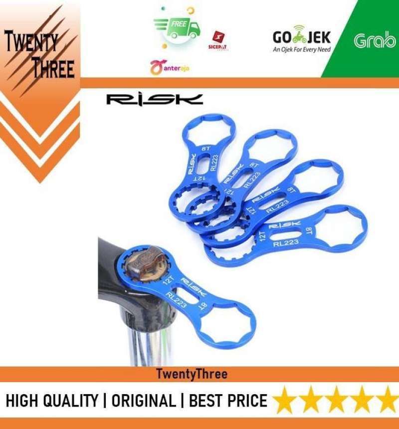 Chiave Per Ammortizzatore Forcella Anteriore Bici RISK 8T 12T - Alluminio Blu Per Suntour/RST - Foto 6