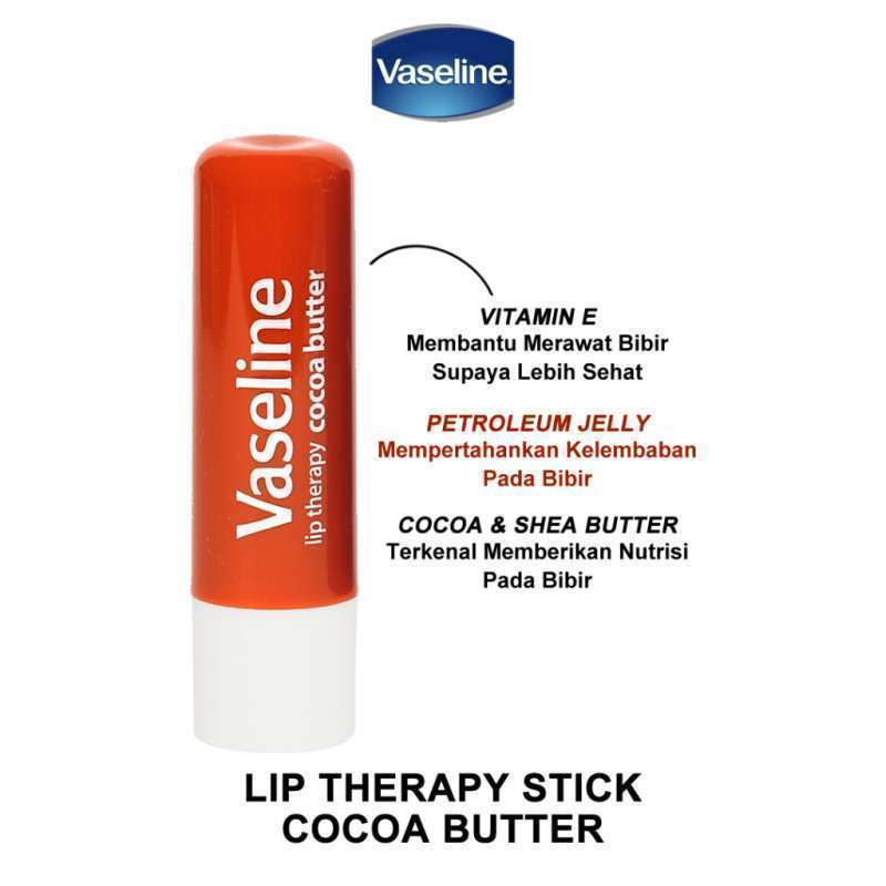 Jual VASELINE LIP THERAPY STICK COCOA BUTTER di Seller Bunda pipin mart