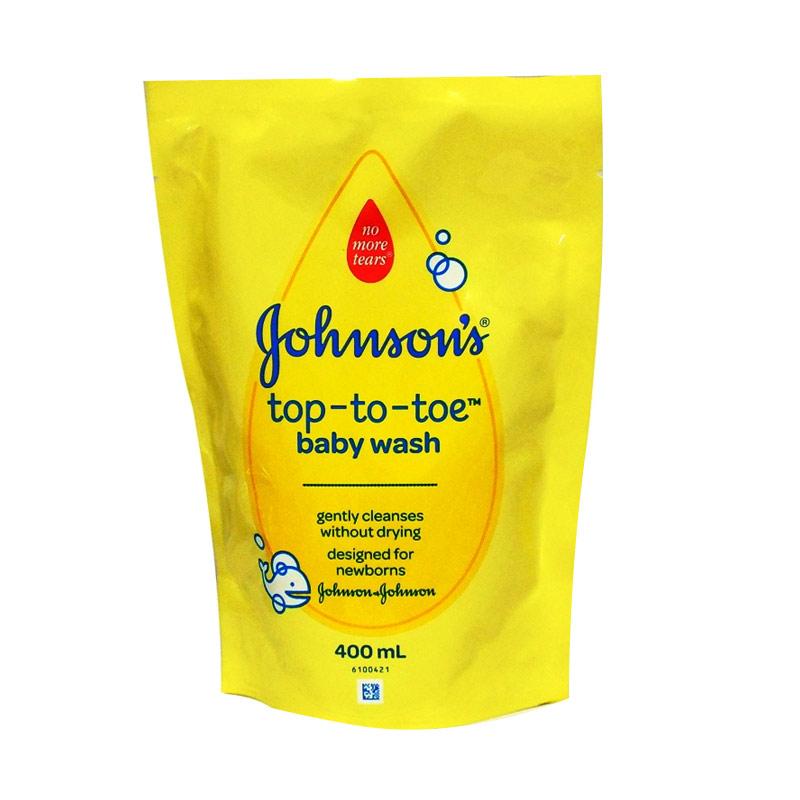 Jual Johnson's Baby Top To Toe Wash Baby Bath [400 mL/ Kemasan Refill