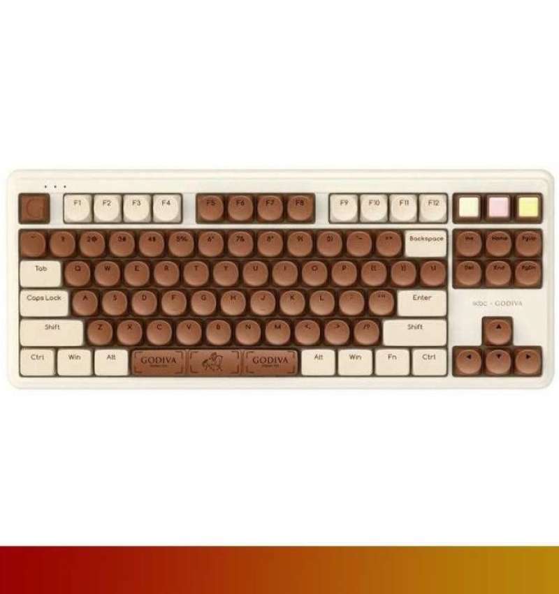 Jual Keyboard iKBC X GODIVA Chocolate Wireless Mechanical Gaming