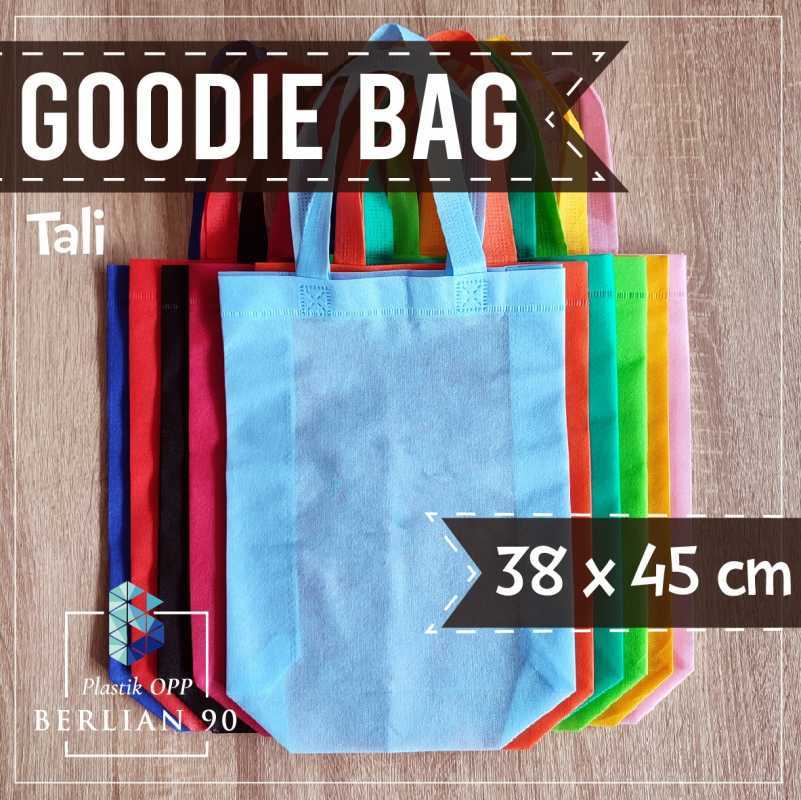 Promo Goodie Bag Tali 38x45 Cm Tas Spunbond Handle Tas kain Polos