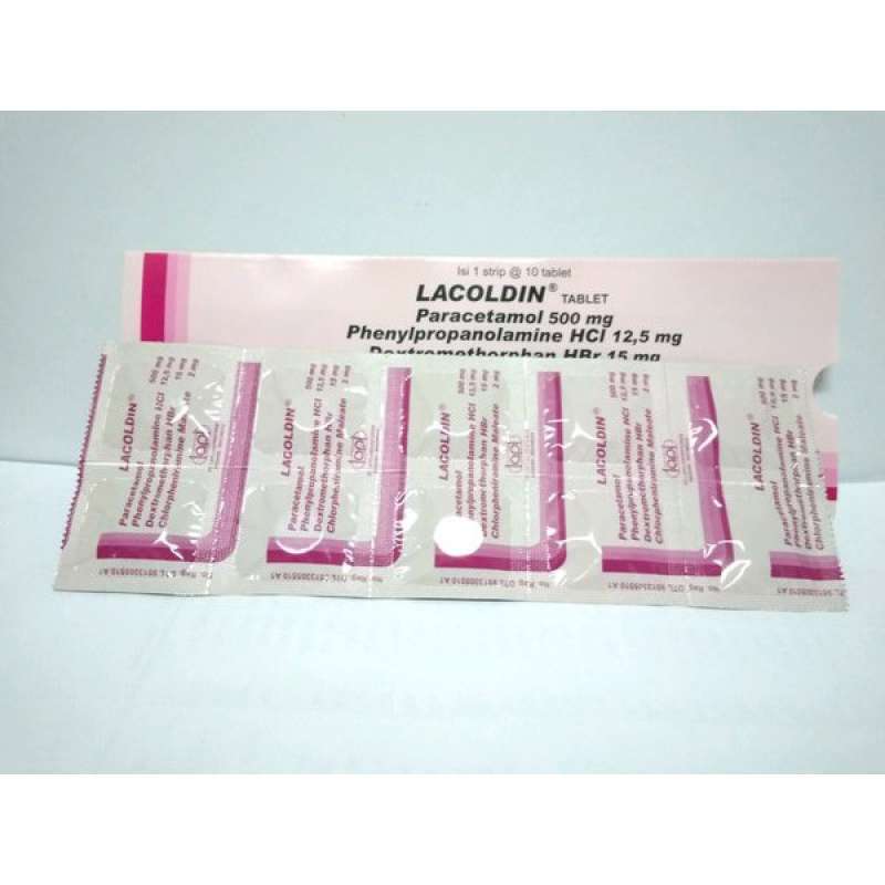 Promo Lacoldin Lakoldin Tablet Box 10 Strip Obat Batuk Pilek Flu Demam ...