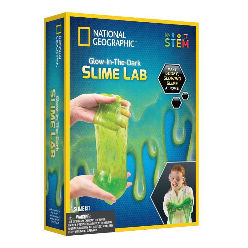Promo Mainan National Geographic GlowintheDark Slime Lab RTNG12