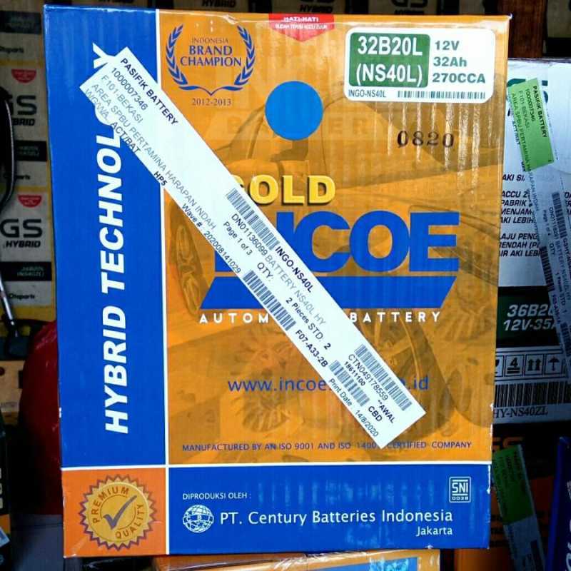 Jual Aki Accu Basah Xpander, Datsun Go, Kia Visto, Incoe Gold Ns40L