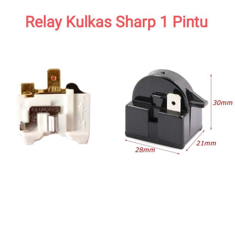 Jual relay kulkas sharp 1 pintu ptc dan overload di Seller Rafiq Jaya