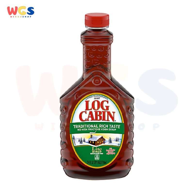 Jual Log Cabin Maple Syrup Traditional Rich Taste Lite Syrup 24 fl oz 710ml di Seller