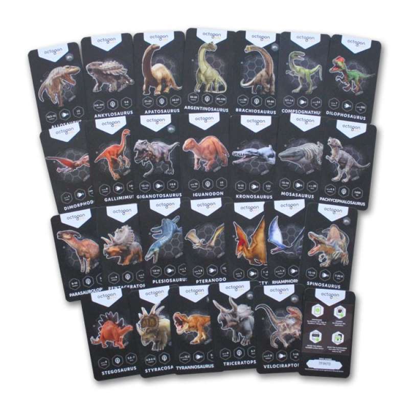 Promo Flashcard 4D+ DINOSAURS (New series) with 4D+ AR animation (WW ...