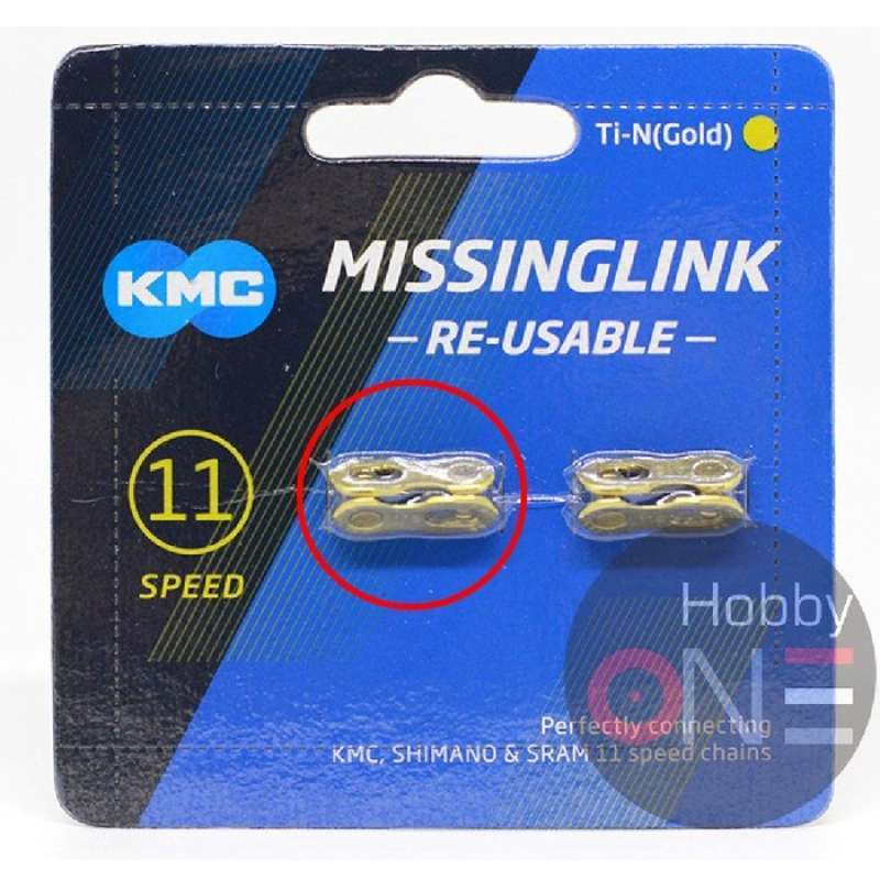 Jual KMC Missing Link 11 Speed REUSABLE TiN GOLD di Seller Hobby One