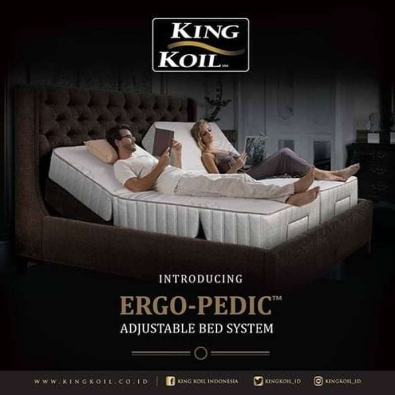 King Koil ErgoPedic Adjustable Bed System Full Set Sleep Co