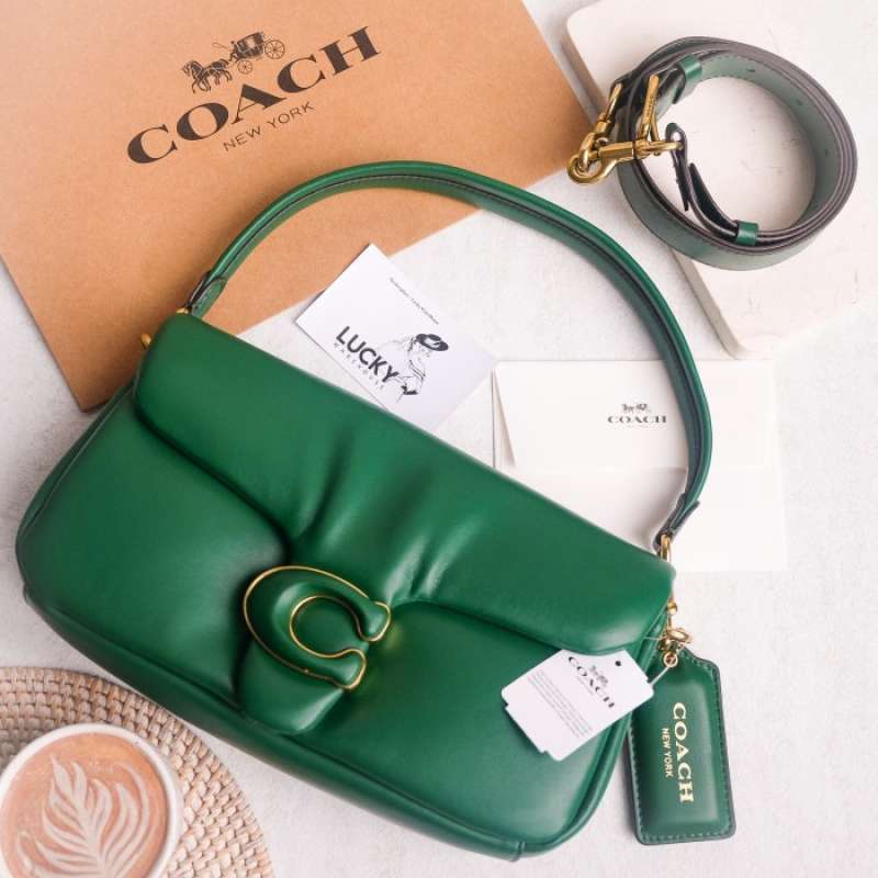 Jual Coach Pillow Tabby Shoulder Bag 26 In Green ORIGINAL 100 di