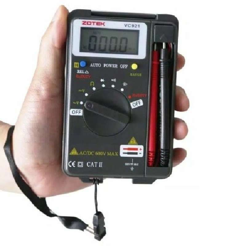 Jual Komplit bisa ukur kapasitor Multimeter multitester Digital Zotek