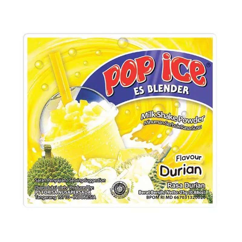 Pop Ice Rasa Rasa Botolan Promo Pop Ice Rasa Durian Renceng (Isi 10 sachet) Diskon 25% di Seller ...