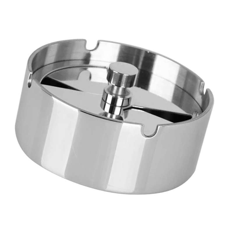 Jual Stainless Steel Cigarette Ashtray Smokers Ash Container Tray for