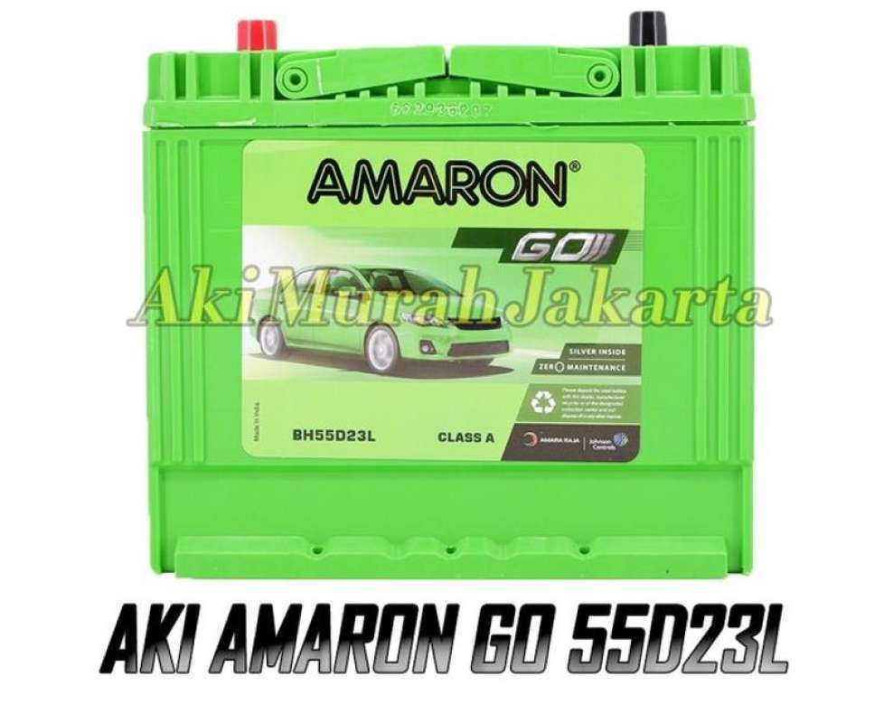 Jual Aki Mobil Nissan X Trail 55D23L Amaron GO Aki Kering 12v / 60Ah di