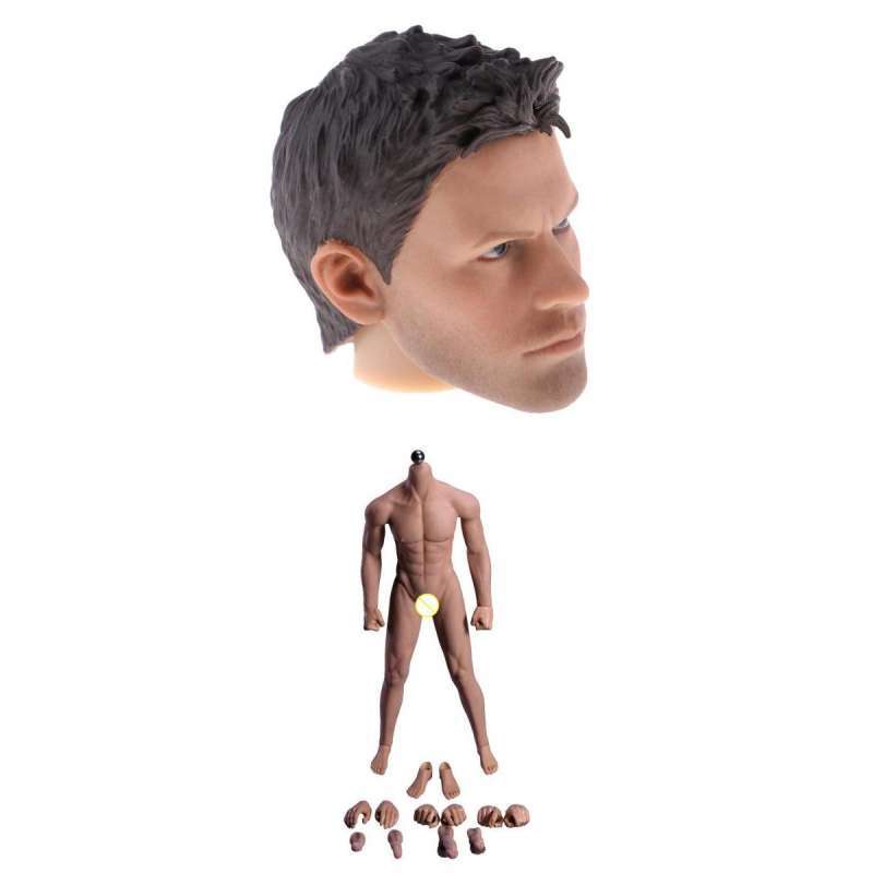 Jual 1:6 Scale Flexible Male Seamless Body 12'' Action Figure W/ 1/6th ...