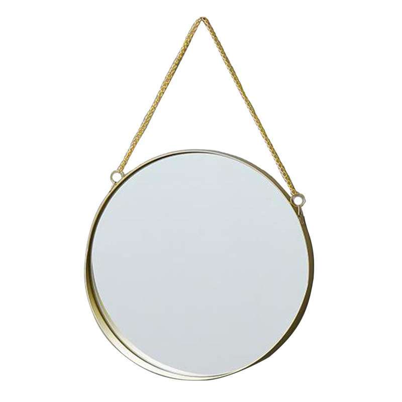 Jual Wall Hanging Mirror With Chain Bedroom Gold Frame Home Bathroom