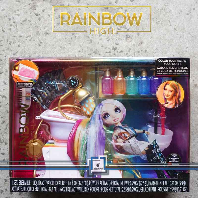 Jual Rainbow High SALON PLAYSET DIY Washable Hair Color for Kids and ...