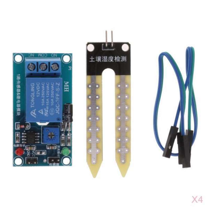 Jual 4Pcs Soil Humidity Sensor Control Relay Controller Module ...