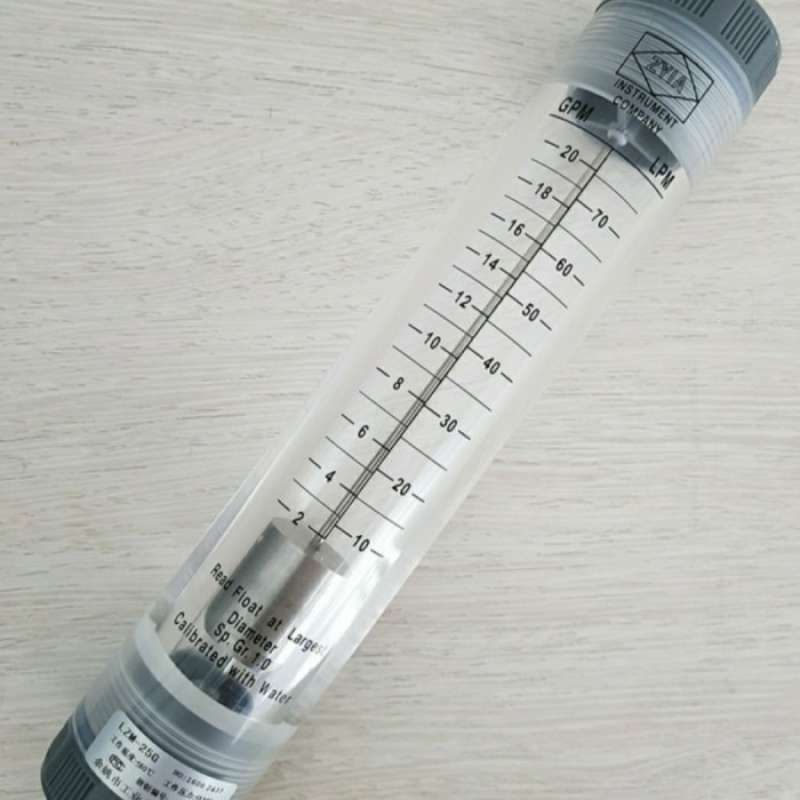 Jual Flowmeter 20Gpm/10Lpm Rotameter Alat Ukur Arus Air Drat 1 Inchi di