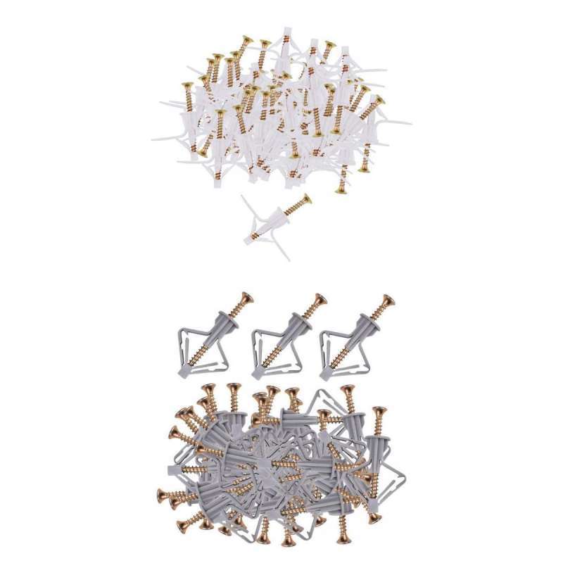 Promo 100 Hollow Wall Anchor Assortment Drywall Anchor Kit for Drawall