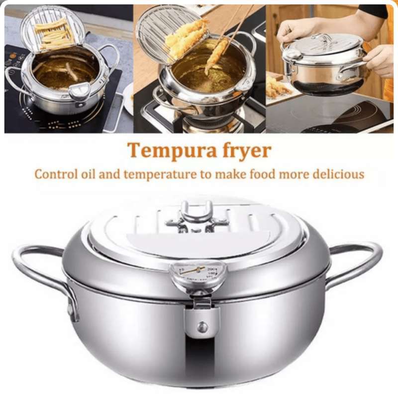 Jual Deep Frying Fry Pot Thermometer Tempura Fry Wajan Penggorengan