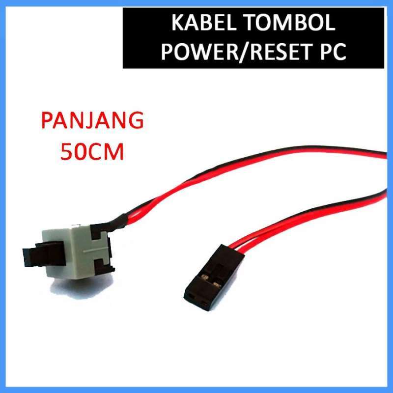 Jual Kabel Tombol Power Atau Reset Switch Front Panel Komputer PC di ...