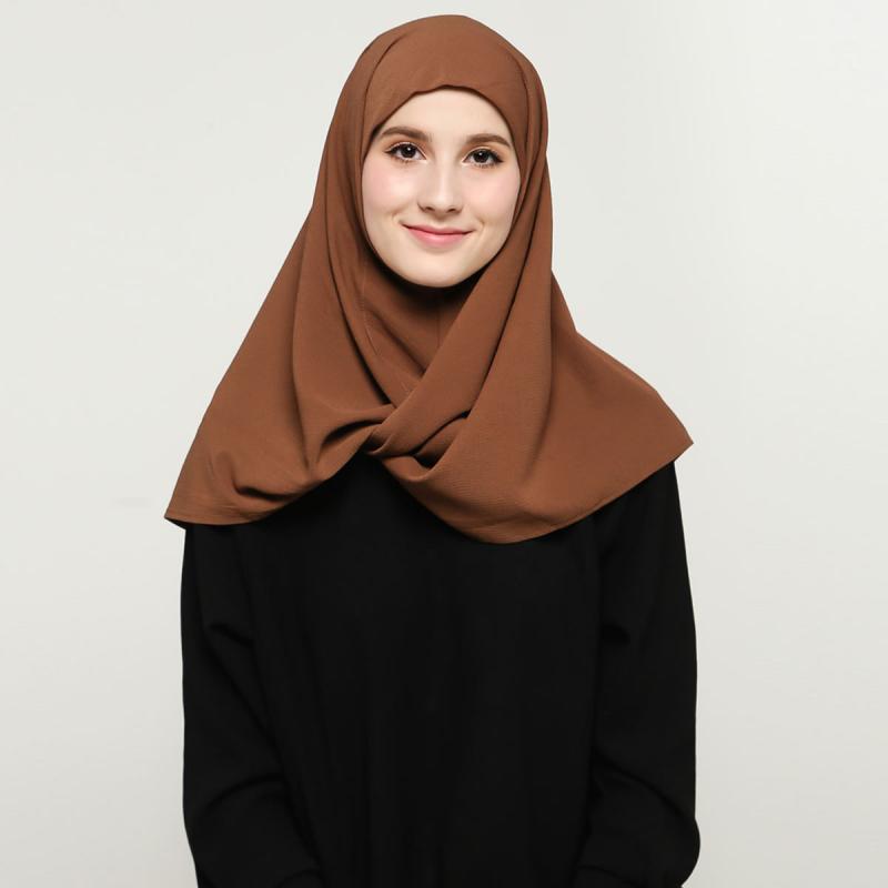 Jual Fola Hijab Bubble Instan Polos Jilbab Segitiga Wanita