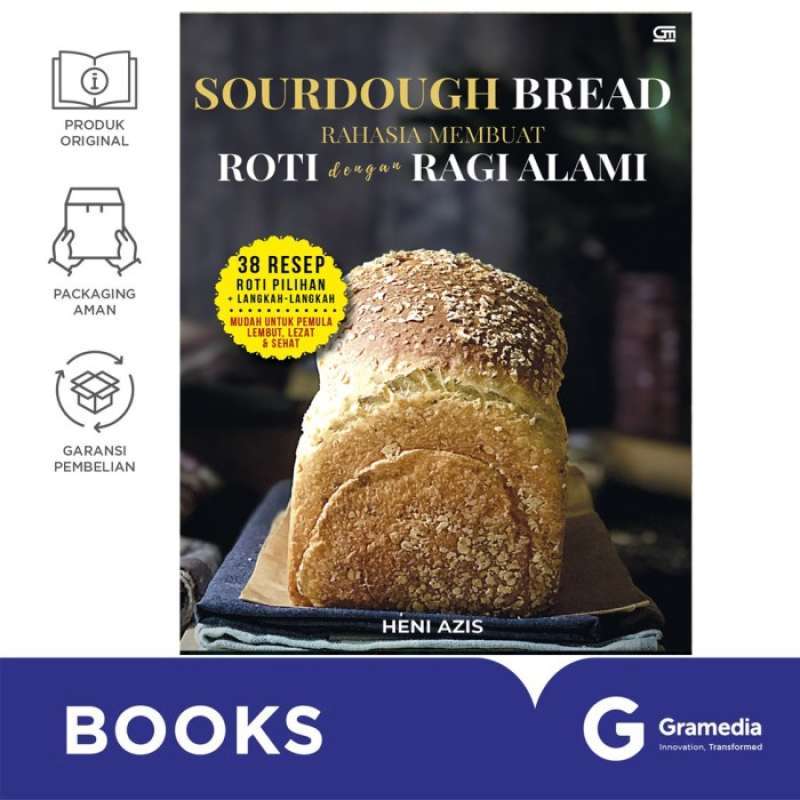 Promo Original SOURDOUGH BREAD ROTI DENGAN RAGI ALAMI Buku Masakan