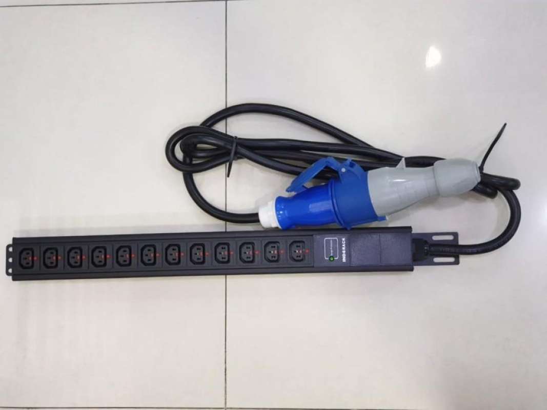 Jual PDU 12 Outlet With Head Plug 3pin 2P+E 32A Europe di Seller Power
