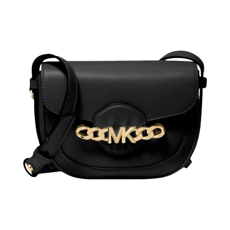 Jual Michael Kors Hally Saddle XS Crossbody Bag Black di Seller voila