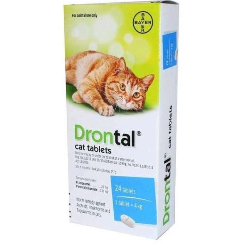 Jual DRONTAL CAT KUCING 1 TABLET Obat Cacing Hewan Kucing Cat Kitten
