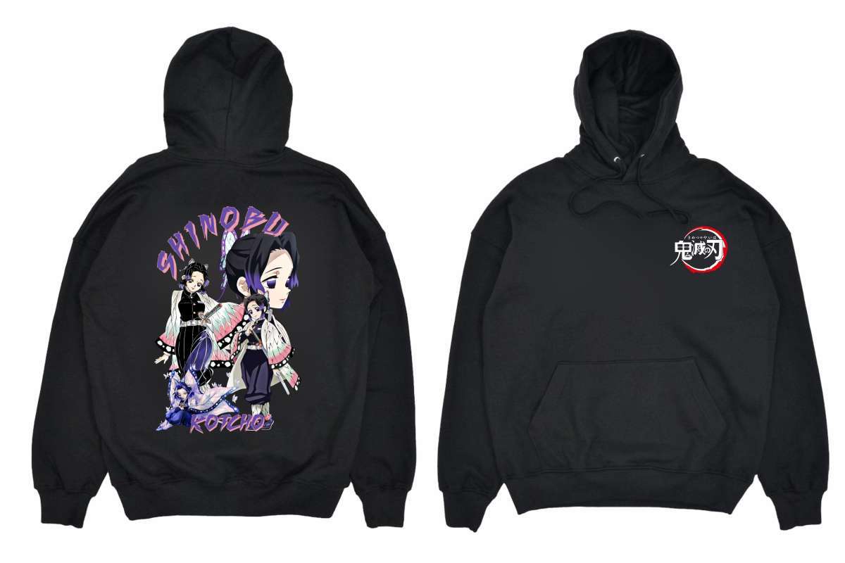 Jual JAKET HOODIE ANIME DEMON SLAYER SHINOBU KOTCHO BIG SIZE JUMBO