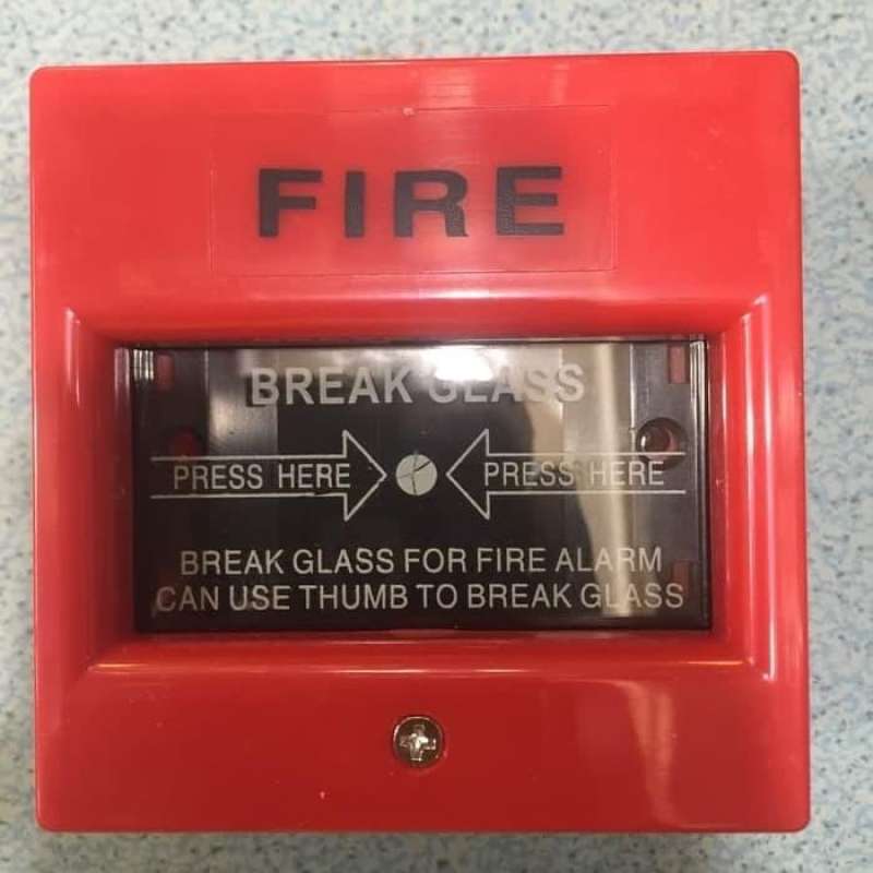 Jual Manual break glass fire alarm kebakaran 220volt di Seller Sumber