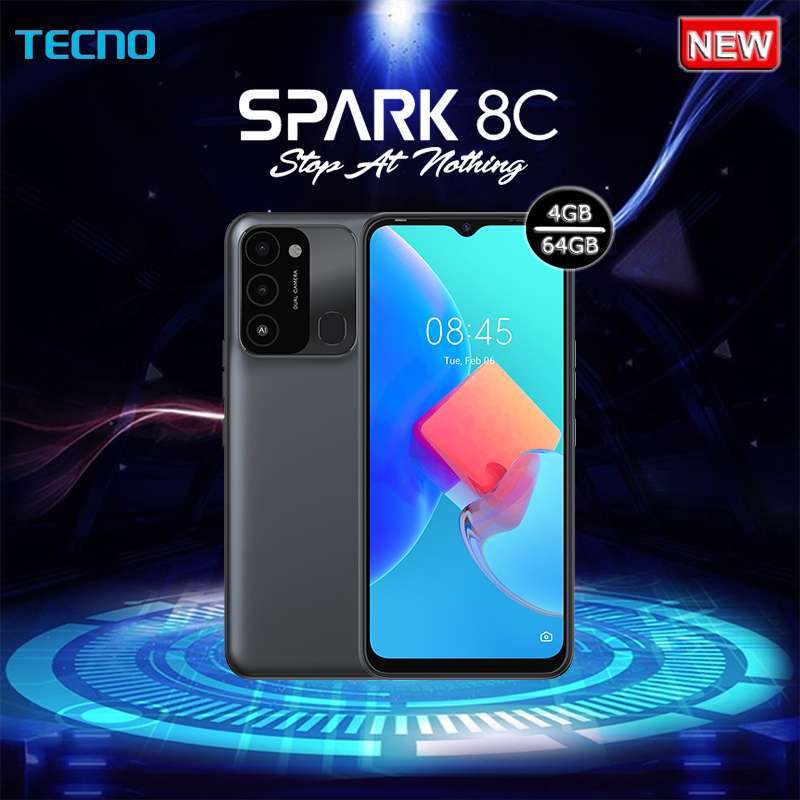 Promo TECNO - Spark 8C - 4+3GB+64GB 90 Hz High Refresh Rate 13MP AI ...