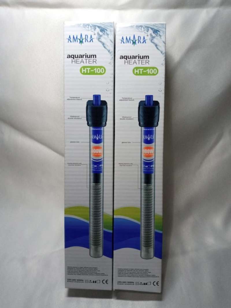 Jual Aquarium Heater Amara HT100 Penghangat Air Aquarium Otomatis di