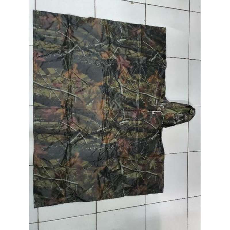 Jual Rain coat  Jas Hujan Ponco Loreng Perbakin  Jas Hujan Kelelawar