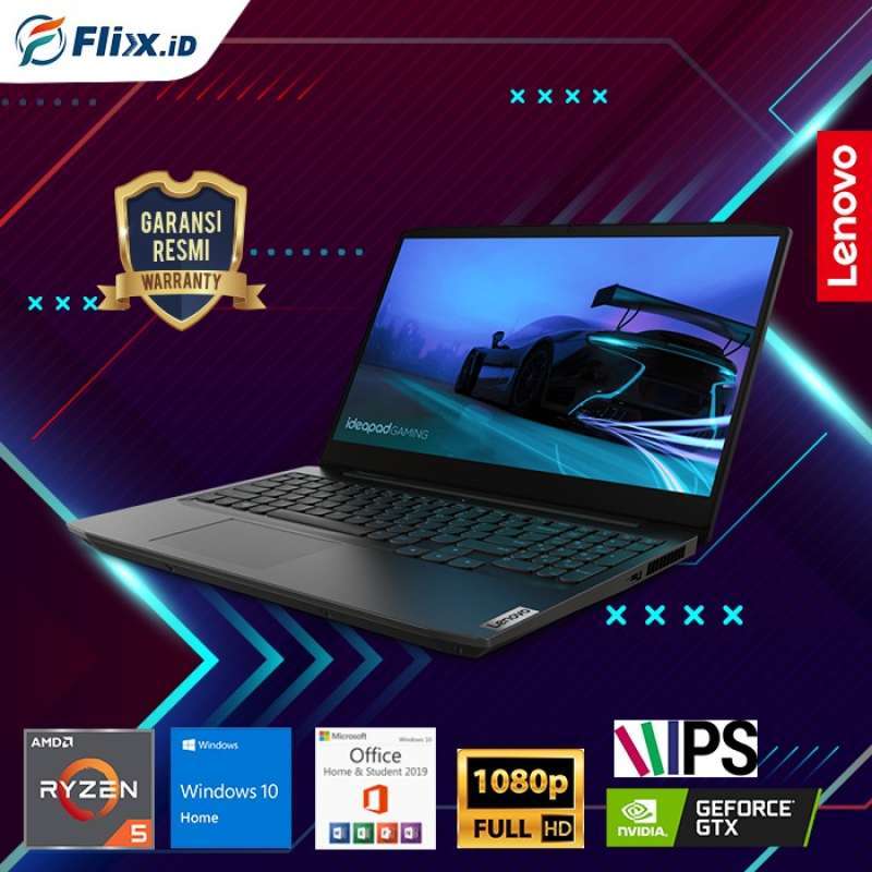 Jual Lenovo IdeaPad Gaming 3 Ryzen 5 4600H 8GB 512SSD GTX 1650 Ti 4GB ...