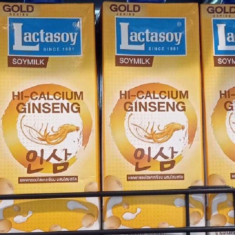 Jual lactasoy gold hi calcium ginseng soy milk 1 liter di Seller