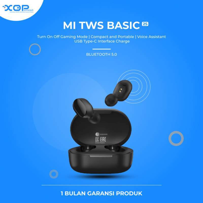 Jual Mi True Wireless Earbuds Basic 2S Version Gaming Mode Original di