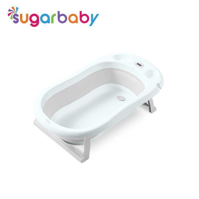 Promo Sugar Baby Foldable Baby Bathtub with Digital Thermometer Bak ...