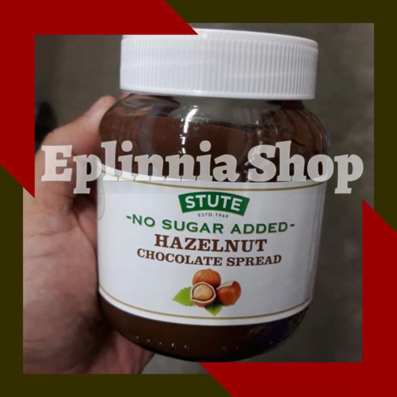 Promo Stute Hazelnut Chocoate Spread No Sugar Added 350 Gr Selai Hazelnut Termurah Diskon 10