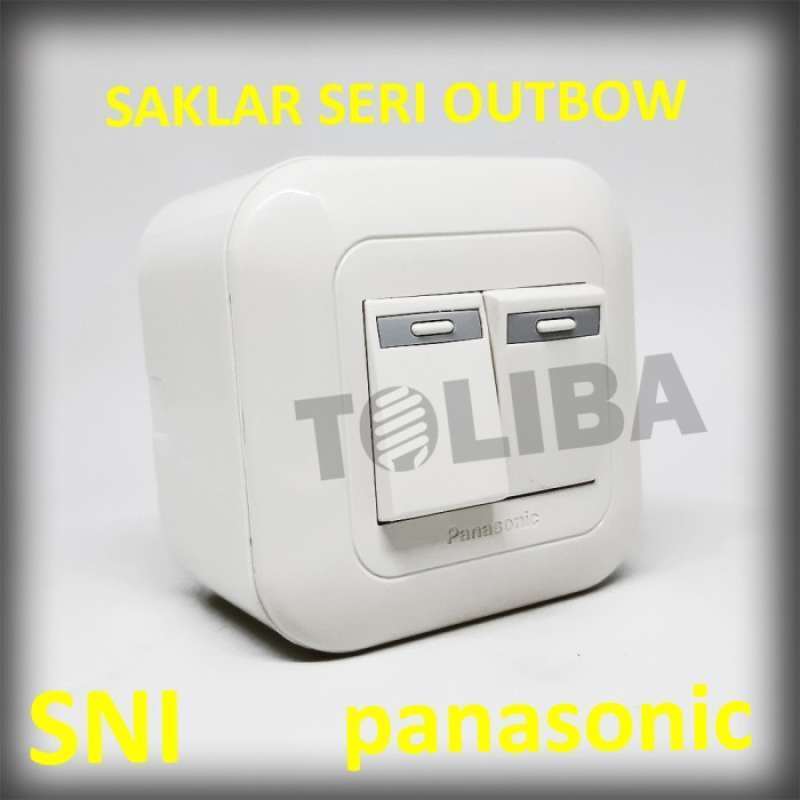 Jual saklar seri outbow ob panasonic / on off saklar tempel tembok SNI ...