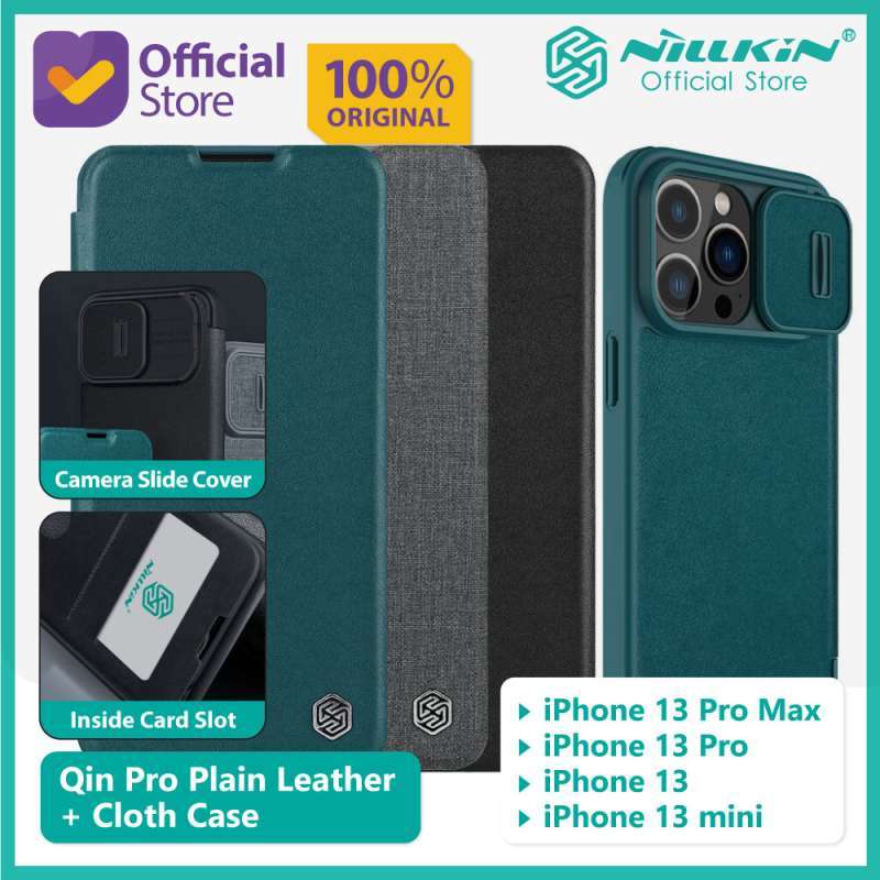 Jual Case iPhone 13 / Pro / Pro Max Nillkin Qin Pro Leather Flip Camera