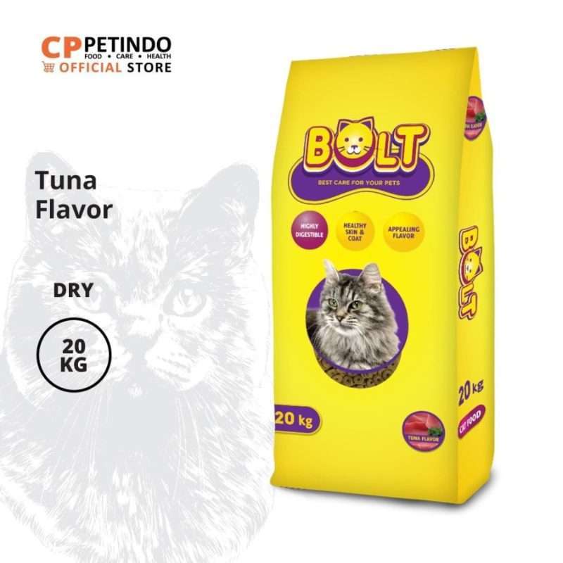 Jual CPPETINDO BOLT Tuna Kibble Donat Adult Cat Food [20 Kg] di Seller