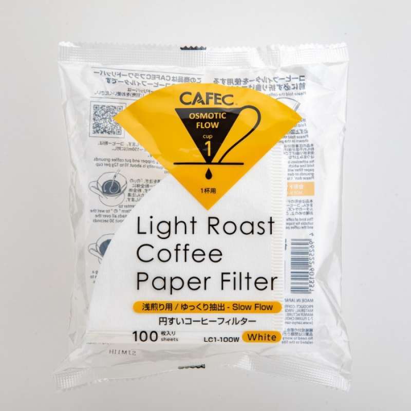 Jual Cafec V6001 LIGHT roast level coffee filter LC1100W Putih di