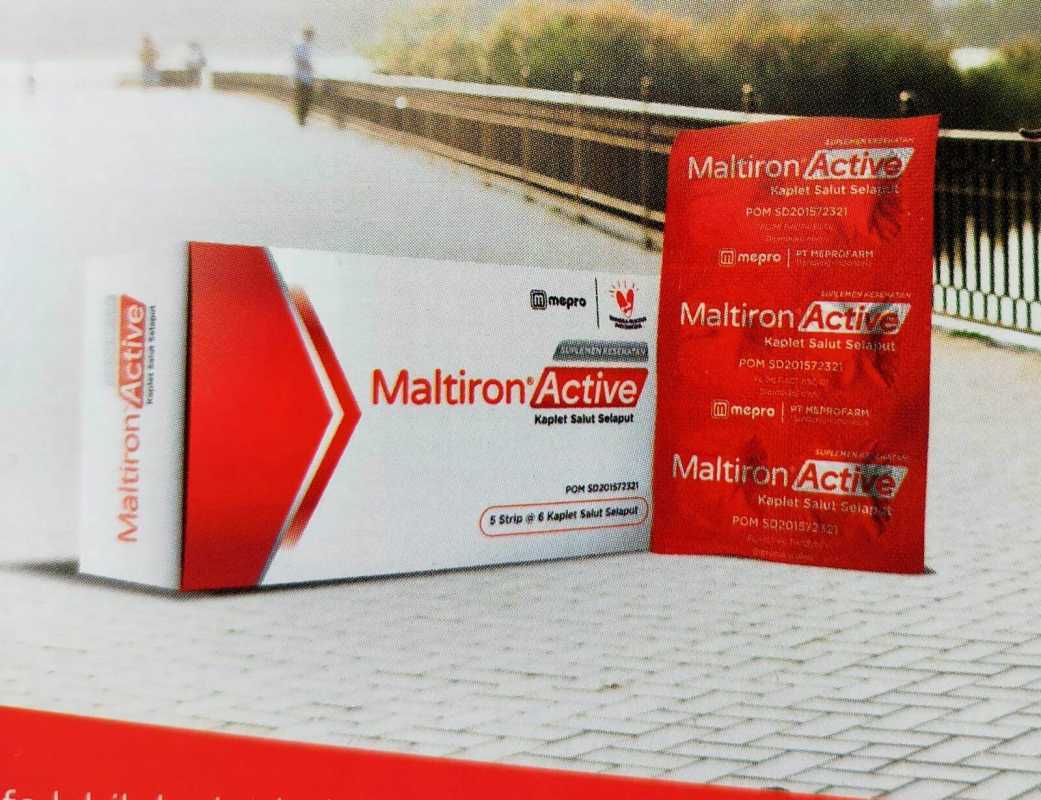 Jual Maltiron Maltrion Active Activ Aktip Aktif Actif Box 30 Tablet
