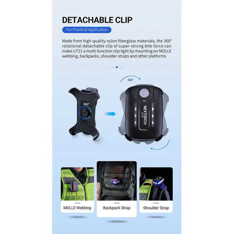 Jual NexTorch UT21 LED Warning Light Shoulder Lights Lampu Peringatan