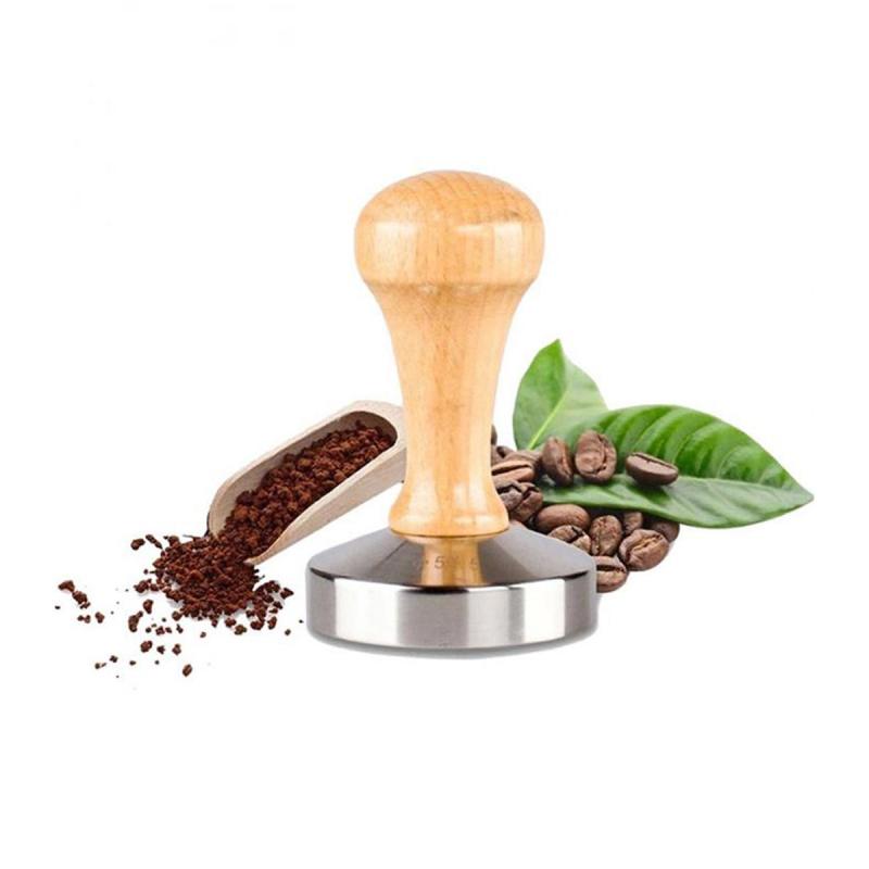 Jual HIKEA Coffee Tamper Curved Base Espresso Hammer Beans Press with